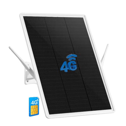 4G LTE Router Solar Batterie Aussen mit SIM Karten,Kabellos 4G Mobiler WLAN Router Hotspot,WLAN 2.4GHz bis zu 150 Mbit/s,2 Externe Antennen,26000mAh Akku,Gilt für europäische Betreiber (4G Solar) von LCLCTEK