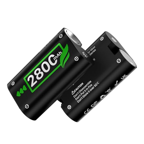 (2800mAh) Akku für Xbox One Controller, 2025 Neue Upgrade 0 Zyklus Höhere Kapazität Wiederaufladbare Batterie Ersatz für Xbox One/One S/One X/One Elite, Xbox Series S/X - 4 Pack von LCLEBM