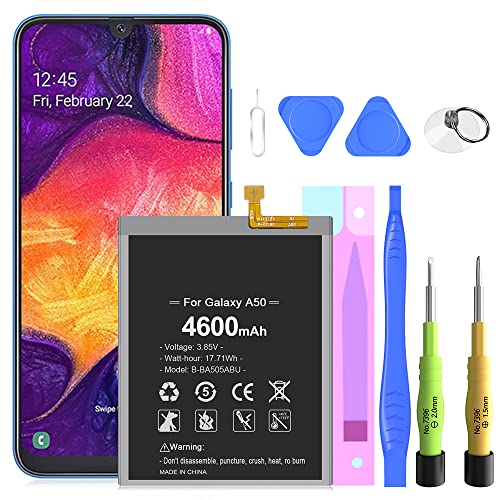 Akku für Samsung Galaxy A50, 4600mAh Ersatzakku für Samsung Galaxy EB-BA505ABU A505F /A30 SM-A305 /A20 A205FN A202F /A30s SM-A307 mit Tool Kits Akku für Samsung Galaxy A50, 4600mAh Ersatzakku für Samsung Galaxy EB-BA505ABU A505F /A30 SM-A305 /A20 A205FN A202F /A30s SM-A307 mit Tool Kits von LCLEBM