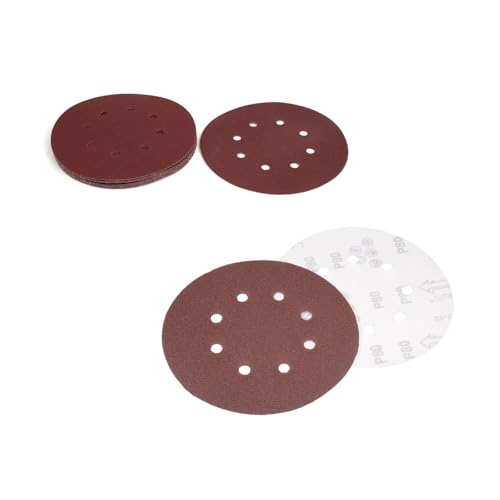 Schleifblätter Polierscheiben, 10 Stk. 7 Zoll 8-Loch Schleifscheiben mit Klett, 40-2000 Körnung Schleifpapier, Exzenterschleifer (7Inch 1500Grit 8Hole) von LCUVIMPEX