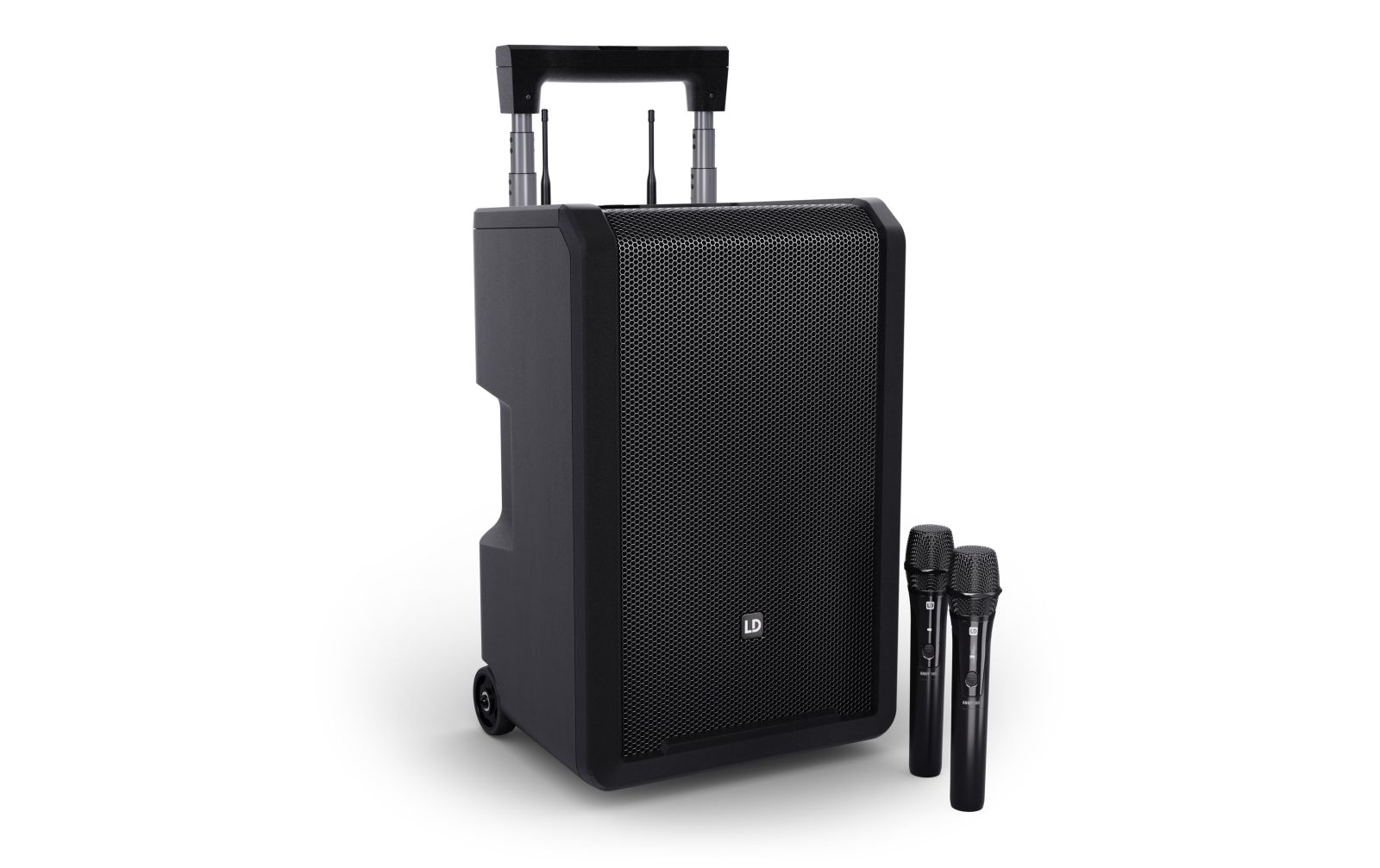 LD Systems ANNY® 10 HHD 2 B5 - 10" Mobiler Bluetooth® PA-Lautsprecher mit Akku, Mixer und 2x Funkmikrofon von LD Systems