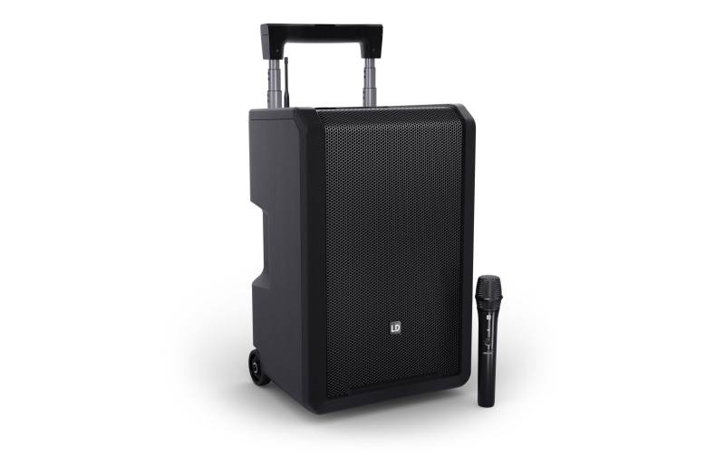 LD Systems ANNY® 10 HHD B8 - 10" Mobiler Bluetooth® PA-Lautsprecher mit Akku, Mixer und 1x Funkmikrofon von LD Systems