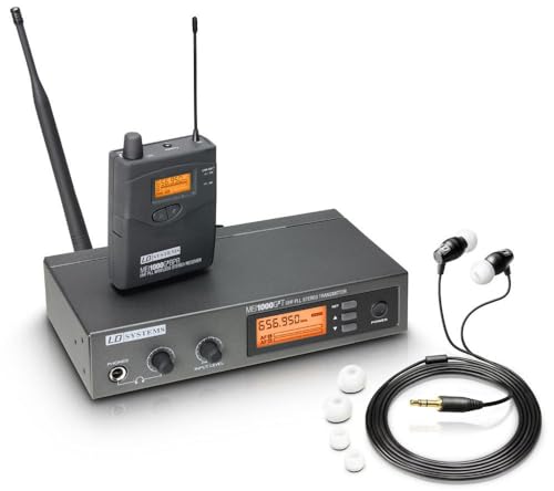 LD Systems MEI 1000 G2 B 5 - In-Ear Monitoring System drahtlos mit Sender, Empfänger und Kopfhörer, 584-608 MHz, schwarz LD Systems MEI 1000 G2 B 5 - In-Ear Monitoring System drahtlos mit Sender, Empfänger und Kopfhörer, 584-608 MHz, schwarz von LD Systems