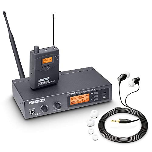 LD Systems MEI 1000 G2 - In-Ear Monitoring System drahtlos mit T Sender und BPR Empfänger, schwarz, tamaño único von LD Systems