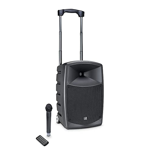 LD Systems ROADBUDDY 10 B5 ; Akkubetriebener Bluetooth-Lautsprecher mit Mixer, Funkmikrofon und Fernbedienung, 584-607 MHz, schwarz LD Systems ROADBUDDY 10 B5 ; Akkubetriebener Bluetooth-Lautsprecher mit Mixer, Funkmikrofon und Fernbedienung, 584-607 MHz, schwarz von LD Systems