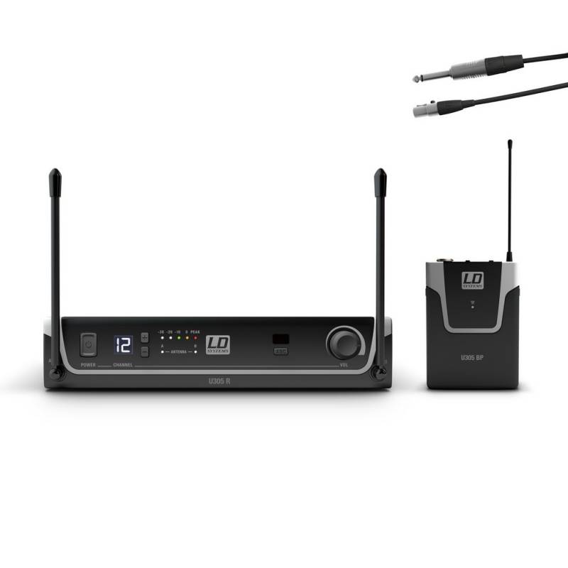 LD Systems U305 BPG Funksystem mit Bodypack und Gitarren Kabel von LD Systems