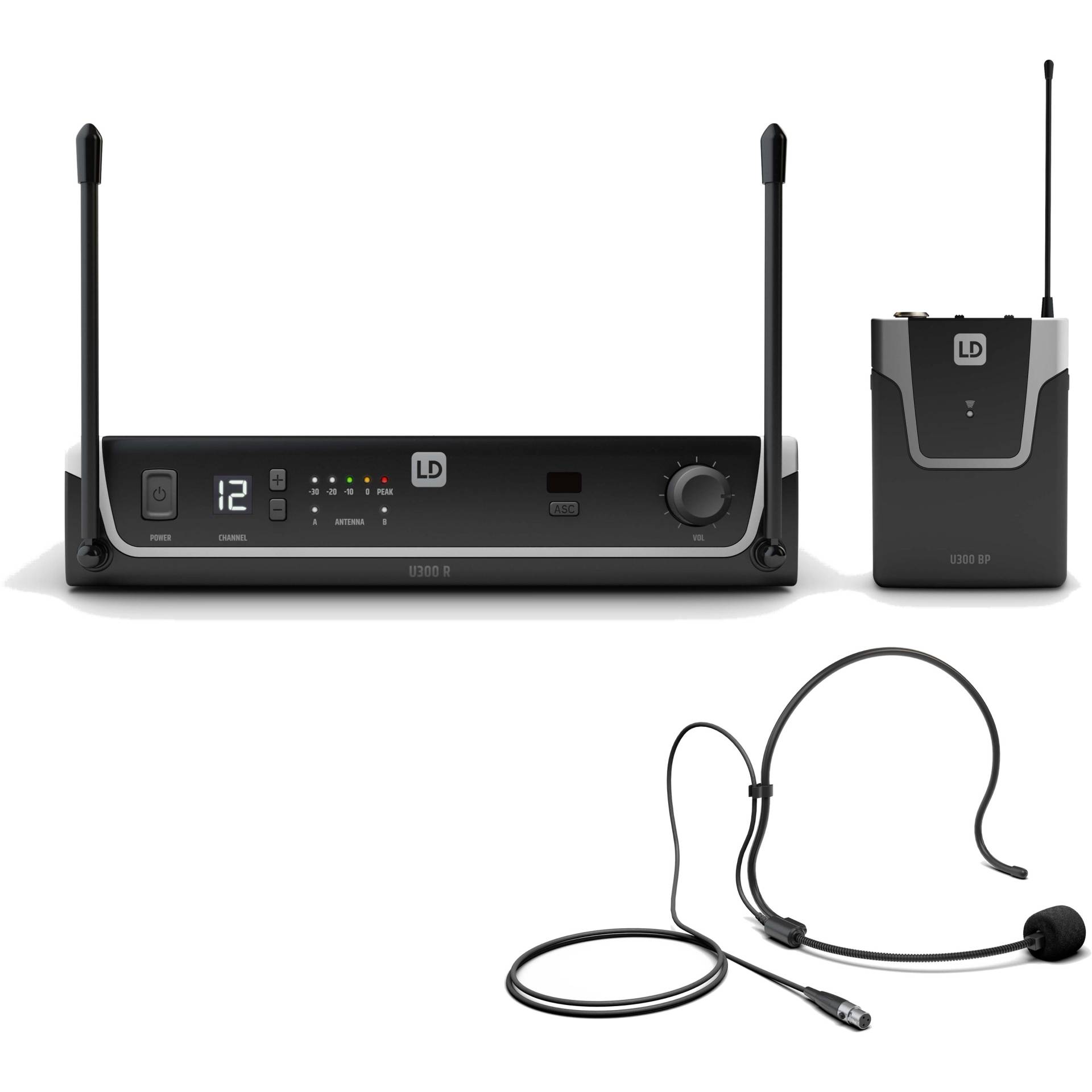 LD Systems U308 BPH Headset and Bodypack (Bandgap + ISM) von LD Systems