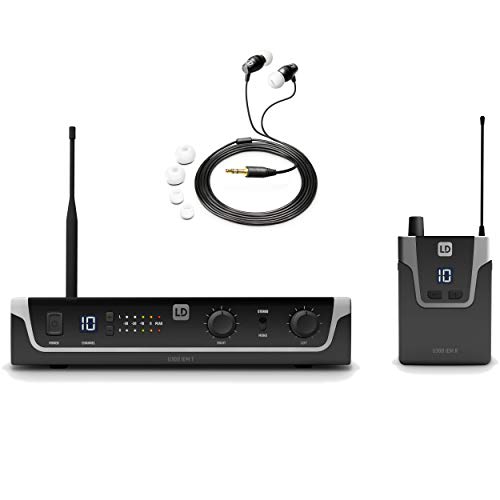 LD Systems U308 IEM HP - In-Ear Monitoring-System mit Ohrhörern - 863-865 MHz + 823-832 MHz von LD Systems
