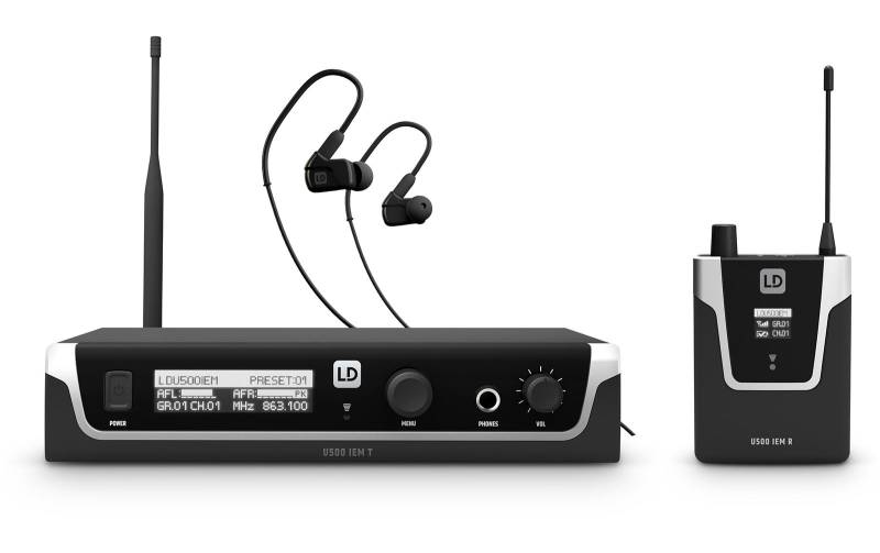 LD Systems U505 IEM HP - In-Ear Monitoring-System mit Ohrhörern von LD Systems