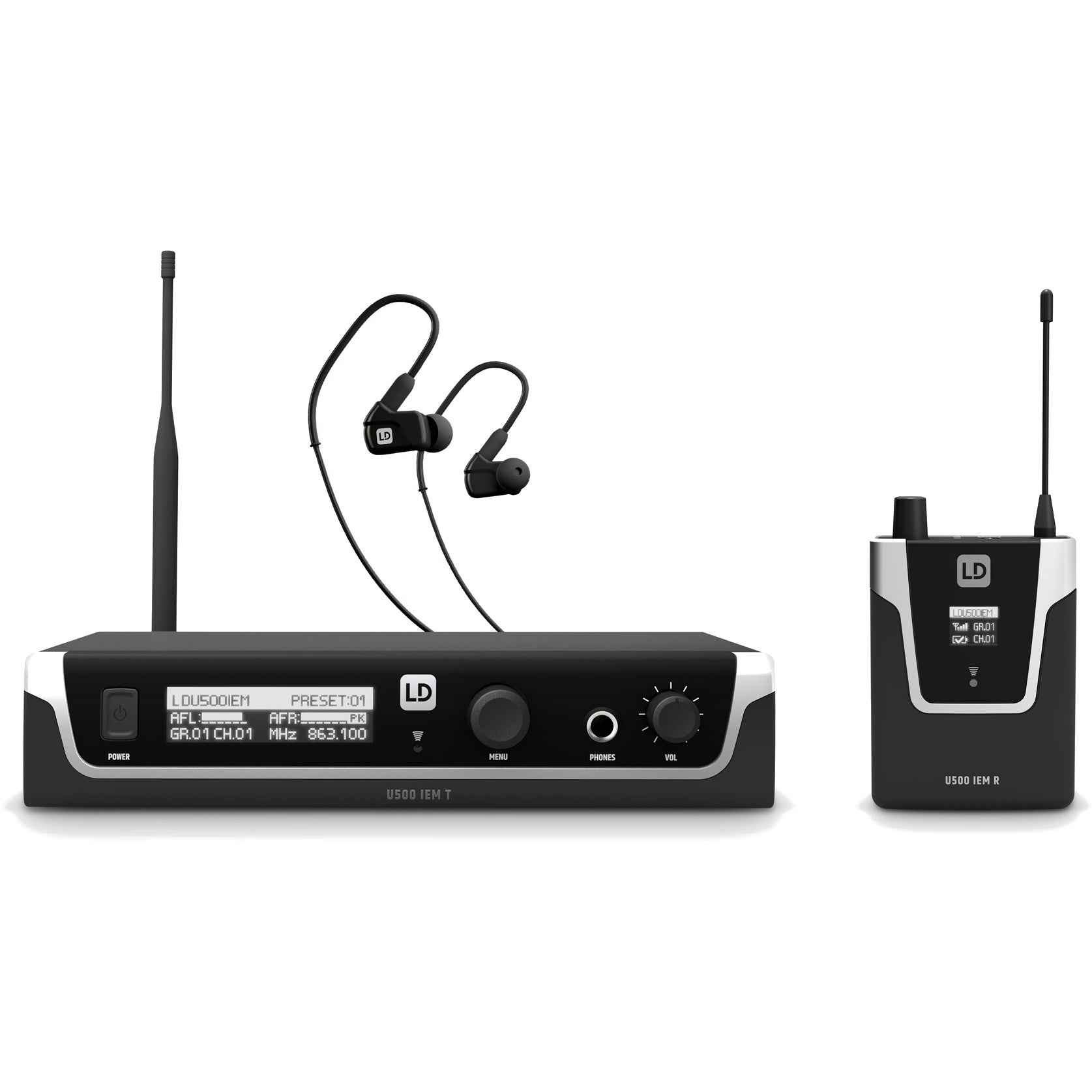 LD Systems U506 IEM HP In-Ear Monitor System (655 - 679 MHz) von LD Systems