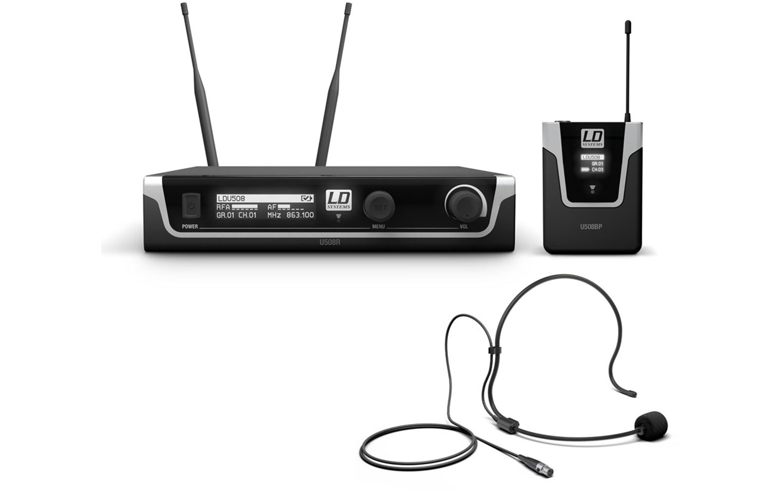 LD Systems U508 BPH Funkmikrofon System mit Bodypack und Headset von LD Systems