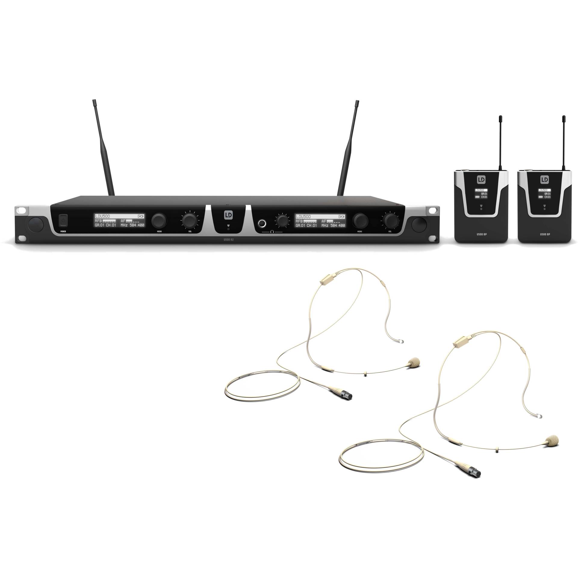 LD Systems U508 BPHH 2 Wireless Headset System (823 - 832 MHz, 863 - 865 MHz) von LD Systems