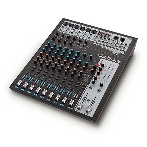 LD Systems VIBZ 12 DC - 12-Kanal Mischpult mit DFX und Kompressor, schwarz von LD Systems