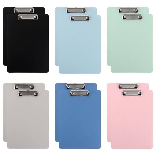 LDHHYH 12 Stück klemmbretter A4,Klemmbrett A4 Kunststoff, Klemmbrett mit Metalklemme und Aufhängeose, klemmbretter A4 Klemmbrett A4 Clipboard für Schule,Zuhause, Büro, Mehrfarbig LDHHYH 12 Stück klemmbretter A4,Klemmbrett A4 Kunststoff, Klemmbrett mit Metalklemme und Aufhängeose, klemmbretter A4 Klemmbrett A4 Clipboard für Schule,Zuhause, Büro, Mehrfarbig von LDHHYH