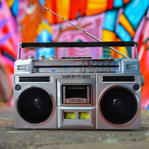 Retro-Kassetten-Boombox, Street-Bluetooth-Boombox-Kassettenspieler im 80er-Jahre-Stil mit AM/FM-Radio, unterstützt SD/USB-Eingang Retro-Kassetten-Boombox, Street-Bluetooth-Boombox-Kassettenspieler im 80er-Jahre-Stil mit AM/FM-Radio, unterstützt SD/USB-Eingang von LDIEUWUET