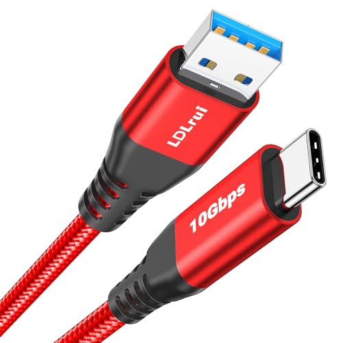 LDLrui USB 3.2 A auf C Kabel 0.9M, USB 3.2 Gen 2 Externes Festplattenkabel 10Gbit/s Super schnelle Datenübertragung Kompatibel mit Samsung Galaxy S21/S20/Note 20, Canon Kamera, Samsung Festplatte von LDLrui