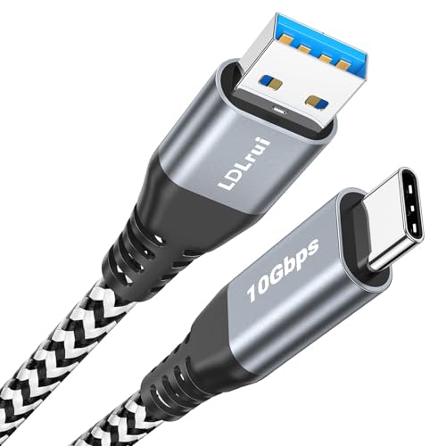 LDLrui USB C Kabel 90cm/0.9M, USB 3.2 Gen2 Typ A auf Typ C Android Auto Schnelllade Kabel QC3.0 3.1A Schnellladegerät Sync 10Gbit/s Datenkabel für Galaxy Z Flip3, Note 20/10/9/S21/S20/S10/A71, Xiaomi von LDLrui