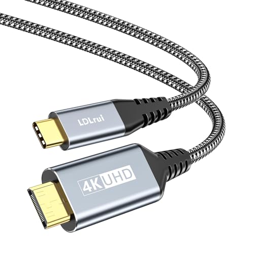 LDLrui USB C auf Mini HDMI Kabel 1M,4K@60Hz Typ C auf Mini HDMI 2.0 HDR Kabel für Laptop,MacBook,iPhone 15 / Pro Max,Galaxy S Series,Switch,Xbox,Ps5,Steam Deck auf Portable Monitor LDLrui USB C auf Mini HDMI Kabel 1M,4K@60Hz Typ C auf Mini HDMI 2.0 HDR Kabel für Laptop,MacBook,iPhone 15 / Pro Max,Galaxy S Series,Switch,Xbox,Ps5,Steam Deck auf Portable Monitor von LDLrui