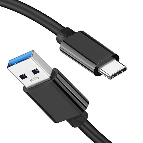 USB A zu USB C Kabel (3M, 2Pack, 10Gbps, 60W), Extra langes USB 3.1 Gen 2 zu USBC Daten Sync Typ C Schnellladekabel für iPhone 15/15 Pro, Samsung Galaxy S23/S22/S21/A13, Webcam, PS5 Controller von LDLrui