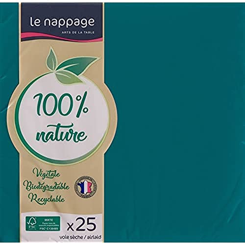 LE NAPPAGE ARTS DE LA TABLE 25 Airlaid-Servietten, 40 x 40 cm, FSC, Zellstoffwatte, 40 x 40 cm von LE NAPPAGE ARTS DE LA TABLE