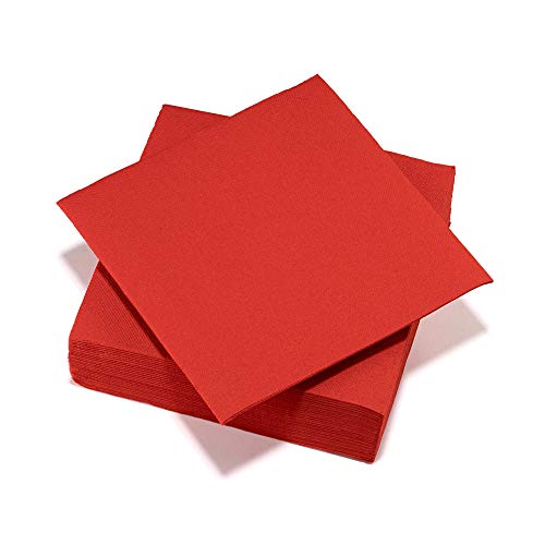 LE NAPPAGE ARTS DE LA TABLE Napage Airlaid-Servietten, 40 x 40 cm, Rot, FSC, 71449 von LE NAPPAGE ARTS DE LA TABLE