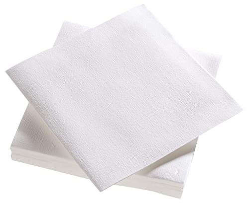 Le Nappage - Airlaid Servietten Weiß - FSC®-zertifizierte Papierservietten - Biologisch abbaubar und Kompostierbar - Größe 40 x 40 cm - 3-lagig - Packung mit 25 weißen Servietten von Le Nappage