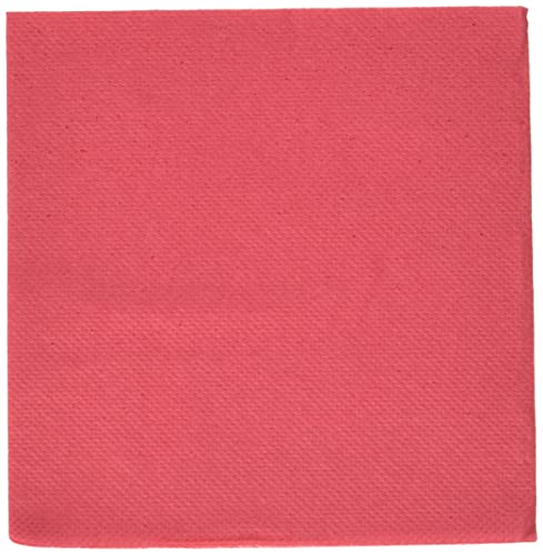 Le Nappage - Papierservietten Tex Touch - Farbe Rot - FSC®-zertifizierte Servietten - Recycelbar und biologisch abbaubar - Packung mit 50 roten Servietten Größe 24 x 24 cm von LE NAPPAGE ARTS DE LA TABLE
