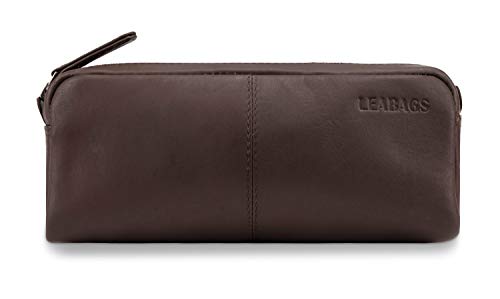 LEABAGS Leder Federmäppchen I Große Echtleder Federmappe I Federtasche für Beruf Uni Schule I Schlampermäppchen I Stiftetui I Stiftmappe I Ledermäppchen I Cacao LEABAGS Leder Federmäppchen I Große Echtleder Federmappe I Federtasche für Beruf Uni Schule I Schlampermäppchen I Stiftetui I Stiftmappe I Ledermäppchen I Cacao von LEABAGS