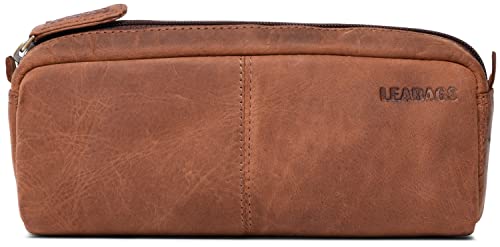 LEABAGS Leder Federmäppchen I Große Echtleder Federmappe I Federtasche für Beruf Uni Schule I Schlampermäppchen I Stiftetui I Stiftmappe I Ledermäppchen I Nature Hellbraun LEABAGS Leder Federmäppchen I Große Echtleder Federmappe I Federtasche für Beruf Uni Schule I Schlampermäppchen I Stiftetui I Stiftmappe I Ledermäppchen I Nature Hellbraun von LEABAGS
