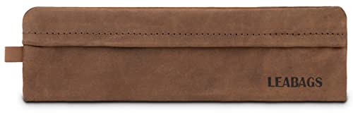 LEABAGS Leder Federmäppchen I Kleines Echtleder Federmappe I Federtasche für Beruf Uni Schule I Schlampermäppchen I Stiftetui I Stiftmappe I Ledermäppchen I Größe S I Nature Mittelbraun LEABAGS Leder Federmäppchen I Kleines Echtleder Federmappe I Federtasche für Beruf Uni Schule I Schlampermäppchen I Stiftetui I Stiftmappe I Ledermäppchen I Größe S I Nature Mittelbraun von LEABAGS
