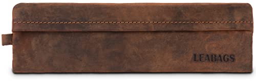 LEABAGS Leder Federmäppchen I Kleines Echtleder Federmappe I Federtasche für Beruf Uni Schule I Schlampermäppchen I Stiftetui I Stiftmappe I Ledermäppchen I Größe S I Vintage Rotbraun LEABAGS Leder Federmäppchen I Kleines Echtleder Federmappe I Federtasche für Beruf Uni Schule I Schlampermäppchen I Stiftetui I Stiftmappe I Ledermäppchen I Größe S I Vintage Rotbraun von LEABAGS