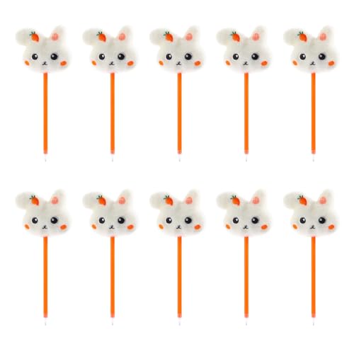 10 Stück Neuheit Kugelschreiber Plüsch Kugelschreiber Lustiger Schreibstift für Kinder Klasse Belohnung Weihnachten Strumpffüller von LEADSDGE
