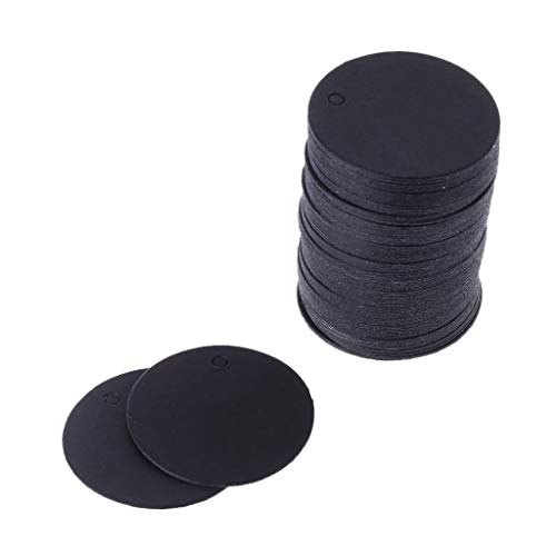 100 x Etiketten aus Kraftpapier, für Hochzeit, Party, Gastgeschenk, 3,5 cm von LEADSDGE