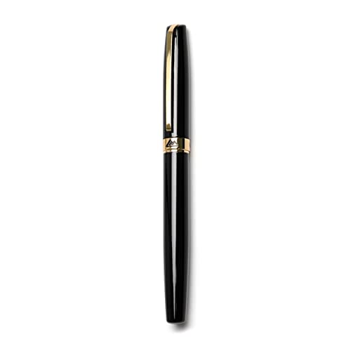 Füllfederhalter, 0,5 mm, F-Spitze, Metall, nachfüllbar, Konverter-Box für Schüler und Erwachsene von LEADSDGE
