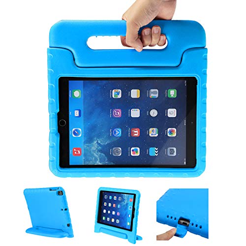 LEADSTAR Kinder Schutzhülle für iPad 9.7 2017 2018, Kinderfreundlich Kinder Schutz Hülle Eva Case Leichte Stoßfeste Schutzhülle Tasche für Apple iPad Air/iPad Air2 / iPad 9.7 2017 2018 (Blau) von LEADSTAR