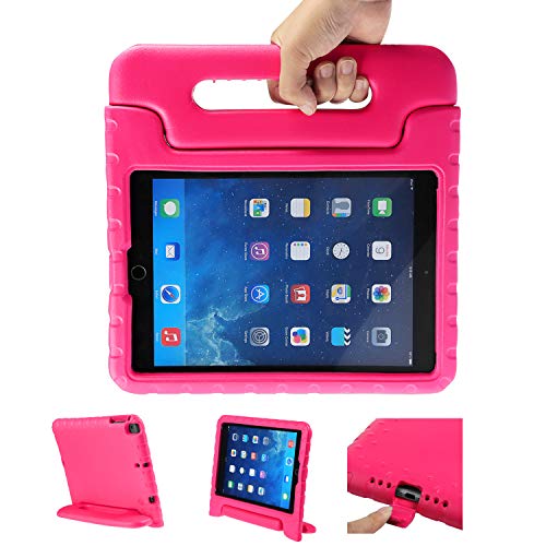 LEADSTAR Kinder Schutzhülle für iPad 9.7 2017 2018, Kinderfreundlich Kinder Schutz Hülle Eva Case Leichte Stoßfeste Schutzhülle Tasche für Apple iPad Air/iPad Air2 / iPad 9.7 2017 2018 (Rosa) von LEADSTAR