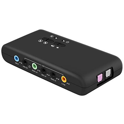 LEAGY Externe USB-Soundkarte 7.1, 8 Kanäle, 7.1 Kanal USB Soundbox,Bis zu 8 Lautsprecher,Dynamischer 3D-Surround-Sound, gleichzeitige Aufnahme und Wiedergabe,Analoges und digitales Audio-Equipment LEAGY Externe USB-Soundkarte 7.1, 8 Kanäle, 7.1 Kanal USB Soundbox,Bis zu 8 Lautsprecher,Dynamischer 3D-Surround-Sound, gleichzeitige Aufnahme und Wiedergabe,Analoges und digitales Audio-Equipment von LEAGY