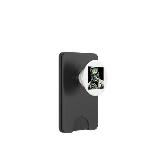 Frankenstein großes Gesicht PopSockets PopWallet für MagSafe Frankenstein großes Gesicht PopSockets PopWallet für MagSafe von LEAN