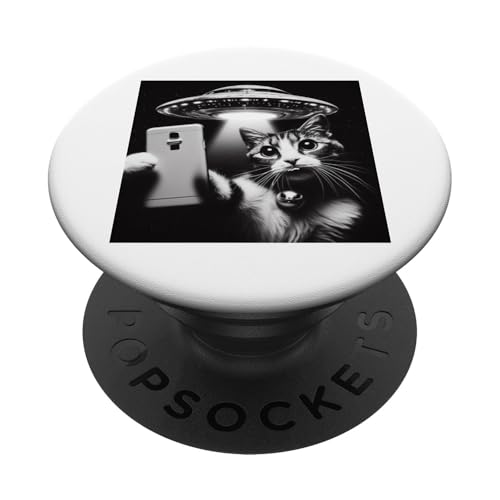 Lustiges Katzen-Selfie mit UFO PopSockets Klebender PopGrip Lustiges Katzen-Selfie mit UFO PopSockets Klebender PopGrip von LEAN