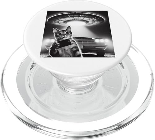 Lustiges Katzen-Selfie mit UFO PopSockets PopGrip für MagSafe Lustiges Katzen-Selfie mit UFO PopSockets PopGrip für MagSafe von LEAN