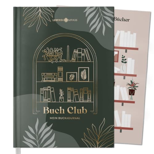 LEBENSKOMPASS® Buchclub - Das Lesetagebuch & Book Journal MAGIC - Hardcover DIN A5 Tagebuch für Erwachsene - Book Reading Bullet Journal Tracker - Booktok von LEBENSKOMPASS