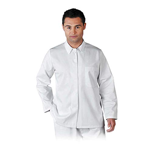 Leber & Hollman Herren Damen Unisex Schutzblouson LH-FOOD_JBU, langarm, 60% Polyester 35% Baumwolle 210 g/m2, Kochjacke waschbar bei 95 °C, für Industriewäsche geeignet Leber & Hollman Herren Damen Unisex Schutzblouson LH-FOOD_JBU, langarm, 60% Polyester 35% Baumwolle 210 g/m2, Kochjacke waschbar bei 95 °C, für Industriewäsche geeignet von LEBER & HOLLMAN