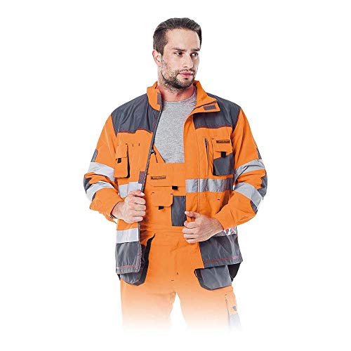 Leber & Hollman Herren Schutzjacke LH-FMN-J, 100% Polyester 270 g/m2, Hochkragen, Reißverschluss und Klettverschlüsse, verlängerte Rückenpartie, Lüftung Leber & Hollman Herren Schutzjacke LH-FMN-J, 100% Polyester 270 g/m2, Hochkragen, Reißverschluss und Klettverschlüsse, verlängerte Rückenpartie, Lüftung von LEBER & HOLLMAN