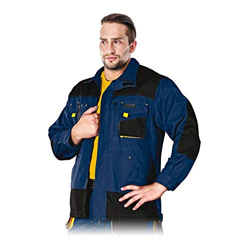 Leber & Hollman Herren Schutzjacke LH-FMN-J, 65% Baumwolle, 35% Polyester, 270 g/m2, Hochkragen, Reißverschluss und Klettverschlüsse, verlängerte Rückenpartie, Lüftung Leber & Hollman Herren Schutzjacke LH-FMN-J, 65% Baumwolle, 35% Polyester, 270 g/m2, Hochkragen, Reißverschluss und Klettverschlüsse, verlängerte Rückenpartie, Lüftung von LEBER & HOLLMAN