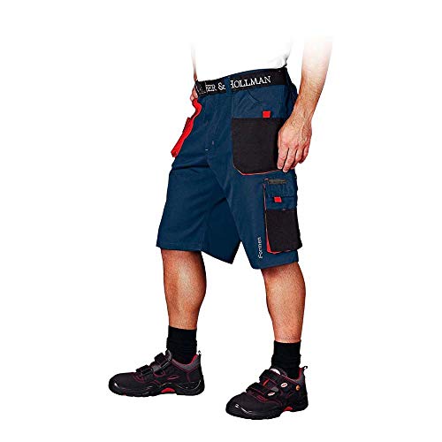 Leber & Hollman Herren kurze Arbeitshose LH-FMN-TS, 65% Polyester 35% Baumwolle 270 g/m2, Bundhose mit Multifunktionstaschen+ Schlaufe und Schlüsselhaken Leber & Hollman Herren kurze Arbeitshose LH-FMN-TS, 65% Polyester 35% Baumwolle 270 g/m2, Bundhose mit Multifunktionstaschen+ Schlaufe und Schlüsselhaken von LEBER & HOLLMAN
