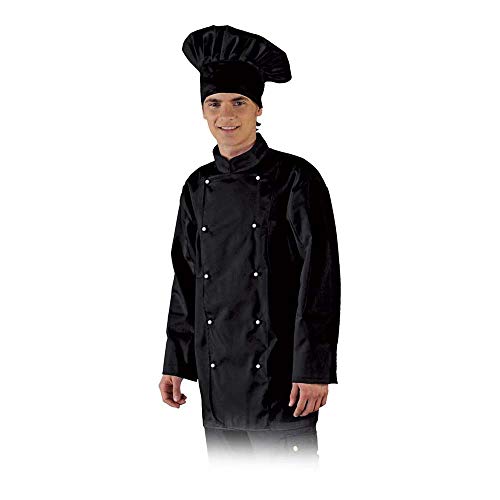 Leber&Hollman LH-CHEFER_BL Chefs Kitchen Schutzbluse, Schwarz, L Größe Leber&Hollman LH-CHEFER_BL Chefs Kitchen Schutzbluse, Schwarz, L Größe von LEBER & HOLLMAN