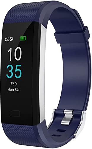LEBEXY Fitness Armband Wasserdicht IP68 | Fitness Tracker Uhr | Smartwatch Schrittzähler Aktivitätstracker | Kalorienzähler Sportuhr eingebautes GPS, S2-Version, Blau von LEBEXY