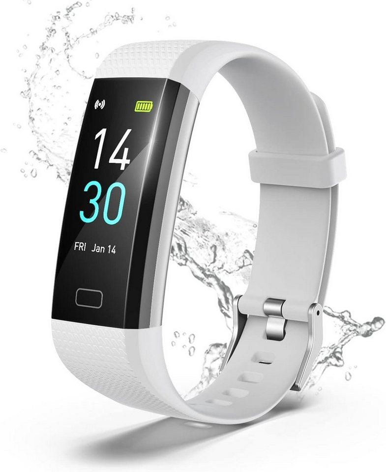 LEBEXY Smartwatch (0,96 Zoll, Android, iOS), mit IP68 Wasserdichtigkeit Schritte, Kalorien, und Schlaf im Blick von LEBEXY