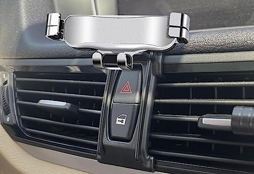 LECREA Auto Handyhalterung für BMW X1 2012-2015, Handy KFZ Halterungen Kratzfest rutschfest, 360° Drehung Flexibel, Universal Autotelefonhalter Auto Zubehör,B Silver von LECREA