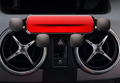 LECREA Auto Handyhalterung für Mercedes Benz GLK 2013-2015, Handy KFZ Halterungen Kratzfest rutschfest, 360° Drehung Flexibel, Universal Autotelefonhalter Auto Zubehör,B Red von LECREA